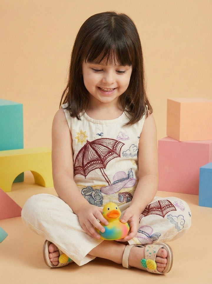 Joy umbrella cotton kids co-ord set