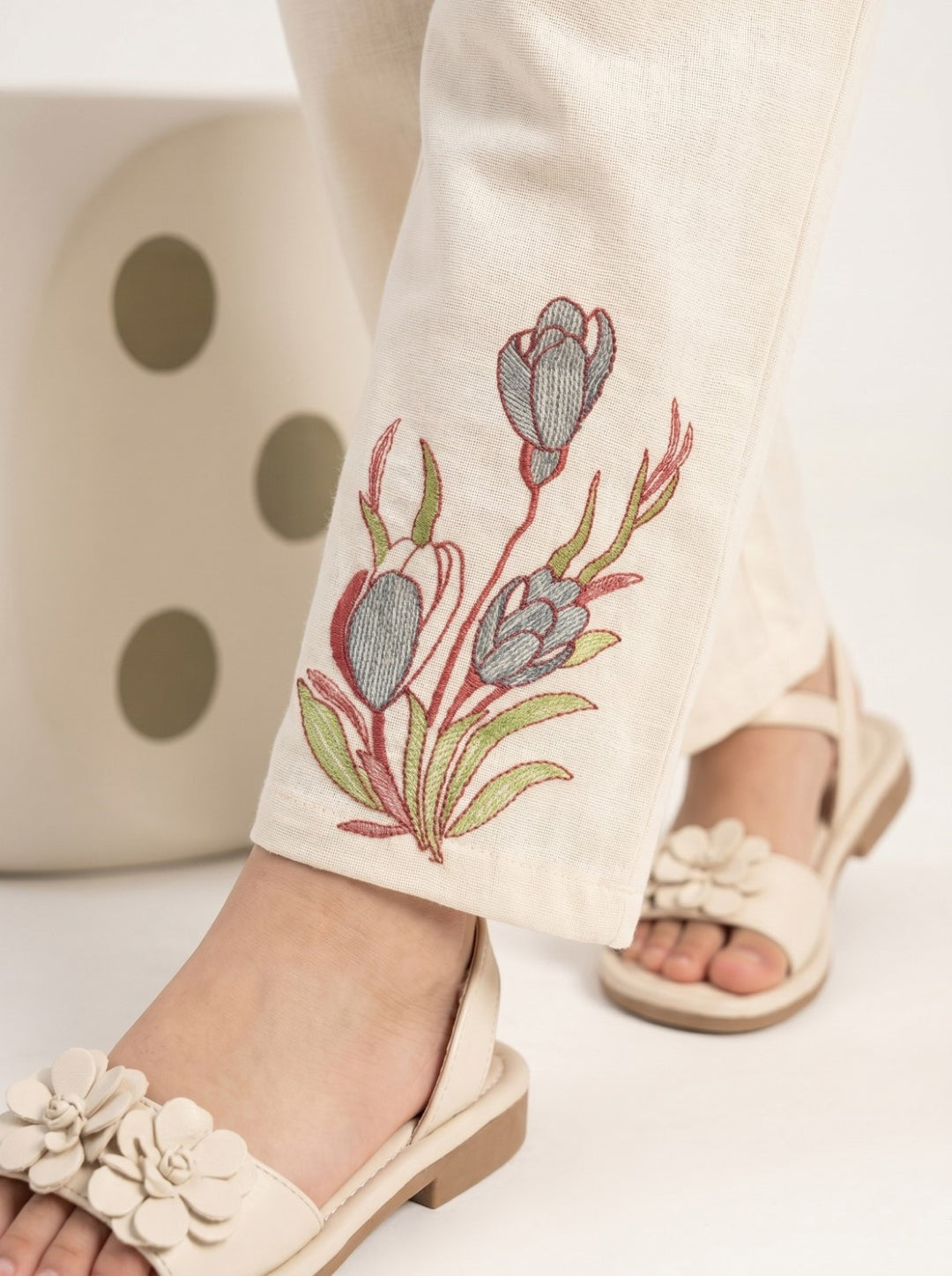 Joy spring embroidery cotton co-ord set