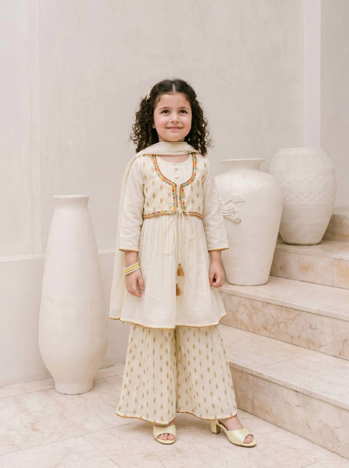 Joy parch kids cotton suit set
