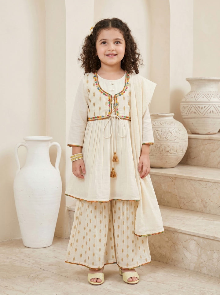Joy parch kids cotton suit set
