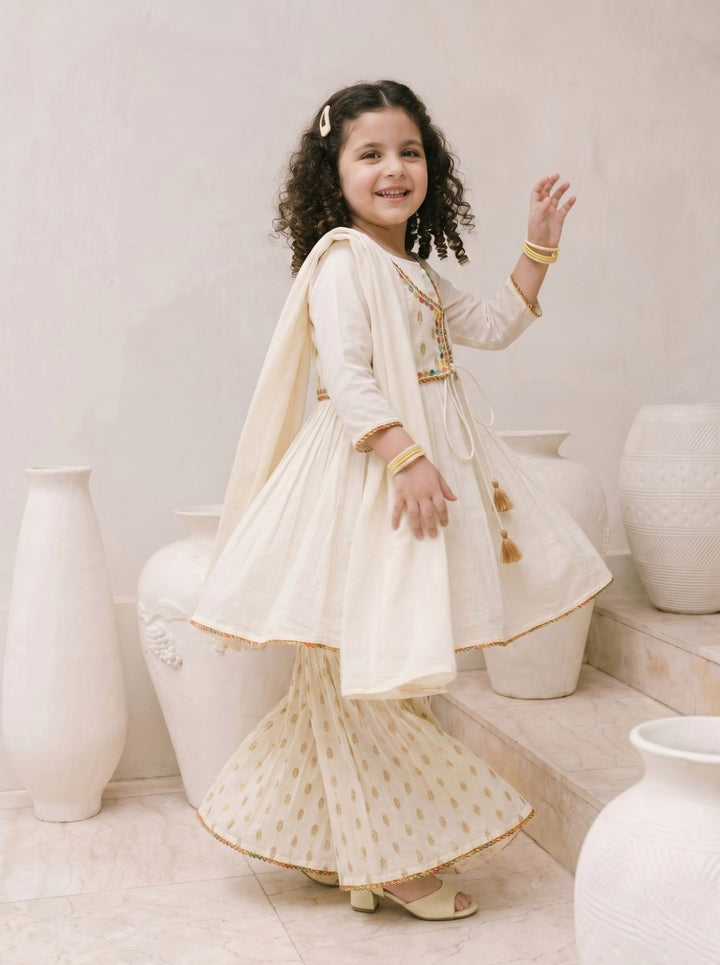 Joy parch kids cotton suit set