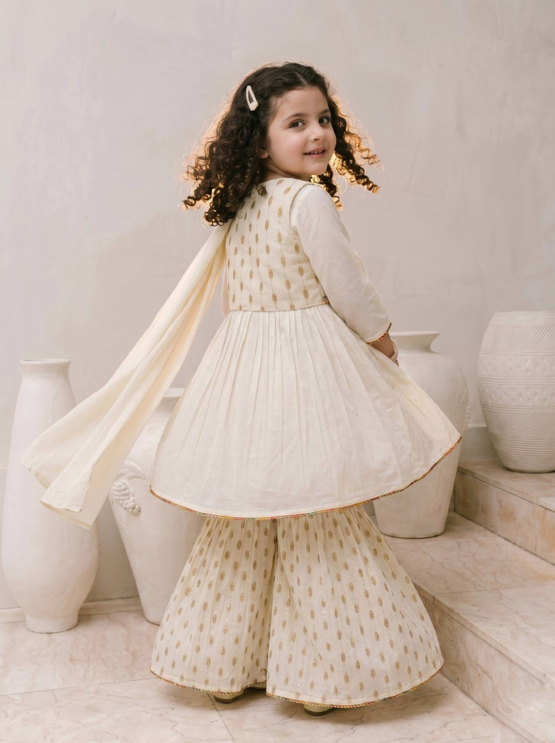 Joy parch kids cotton suit set