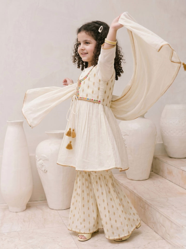 Joy parch kids cotton suit set