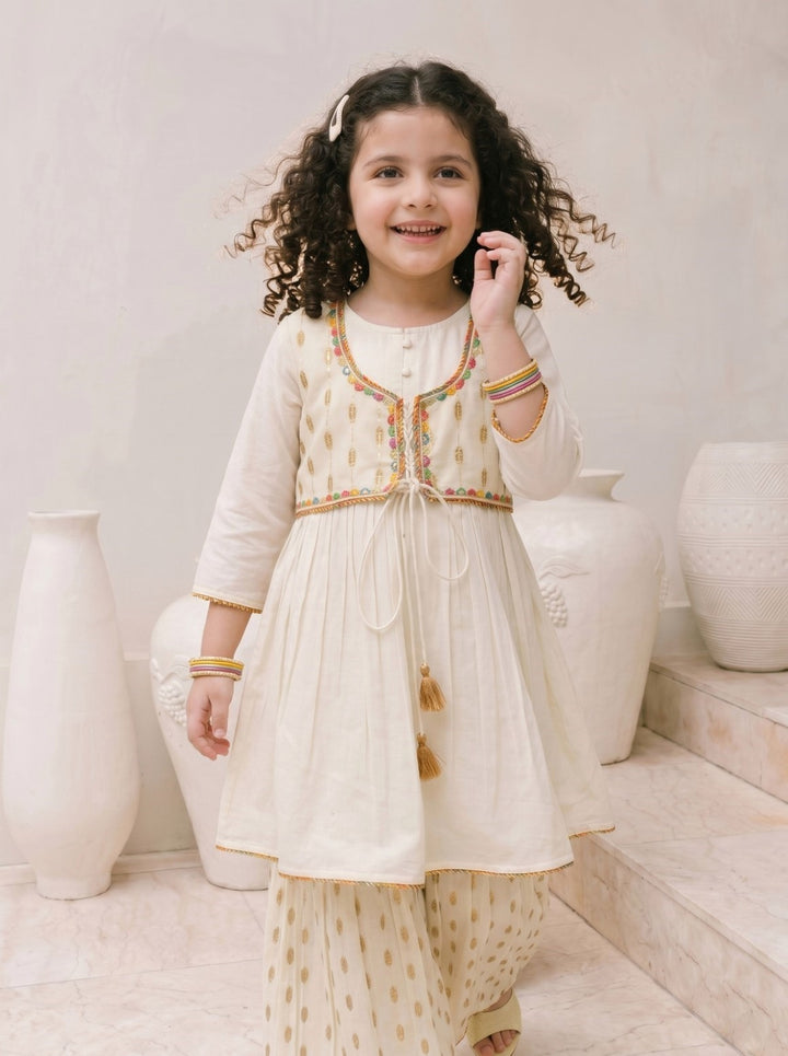 Joy parch kids cotton suit set