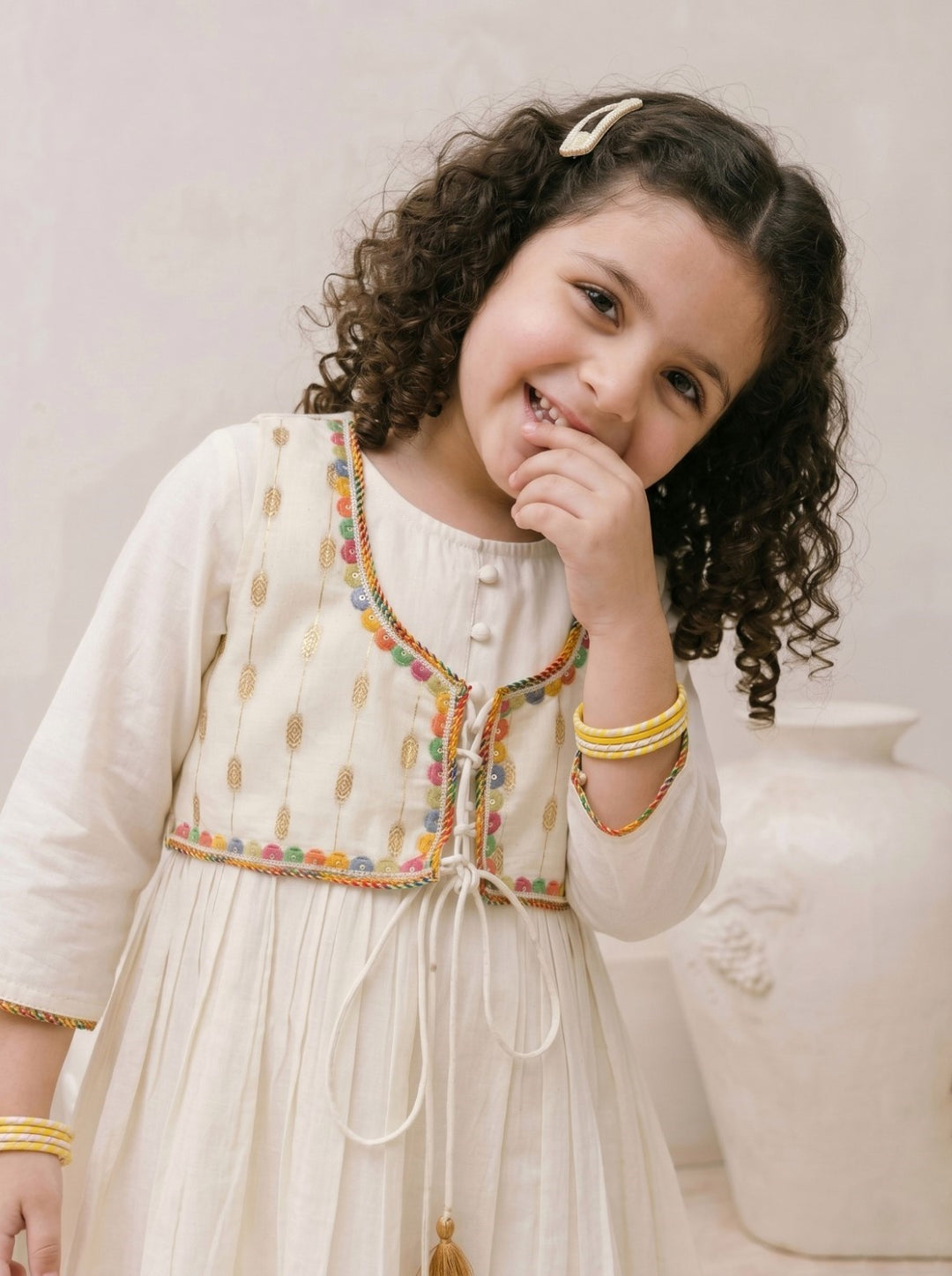 Joy parch kids cotton suit set