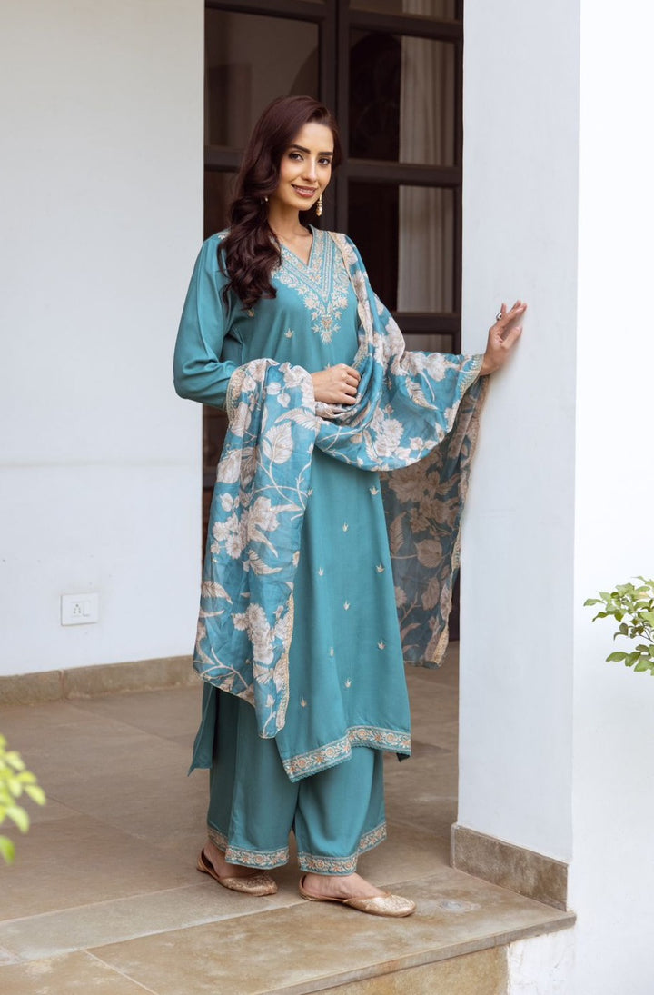 SARGUN SEAGREEN WORK SUIT SET