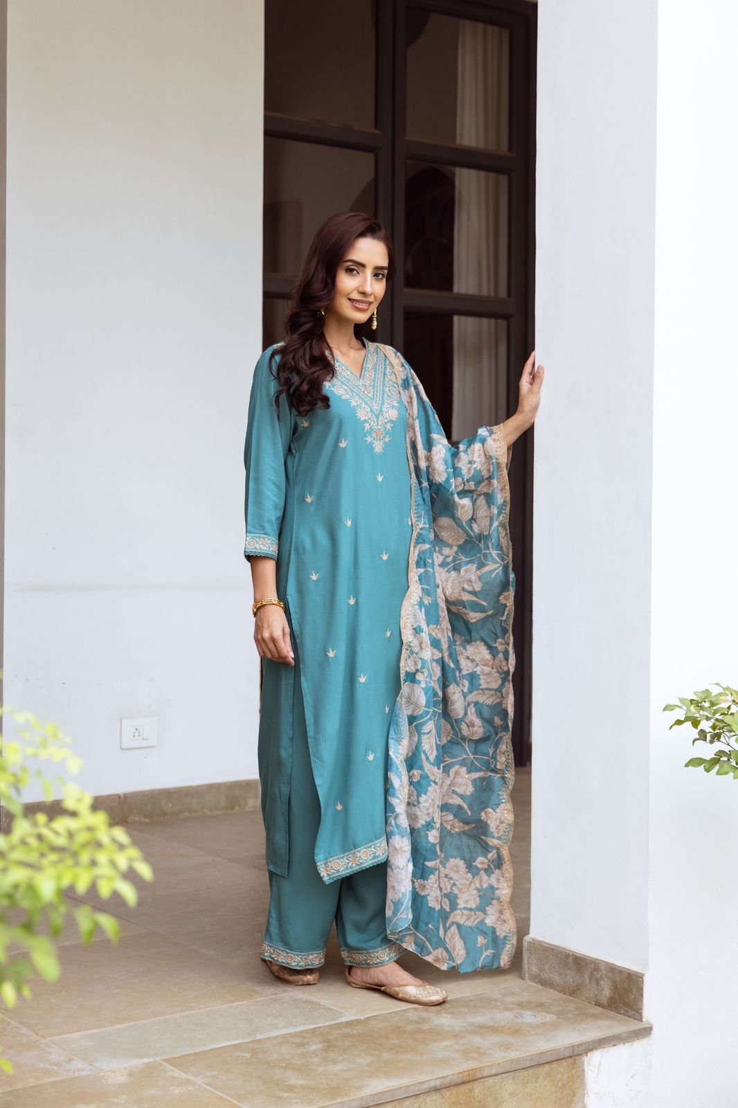 SARGUN SEAGREEN WORK SUIT SET