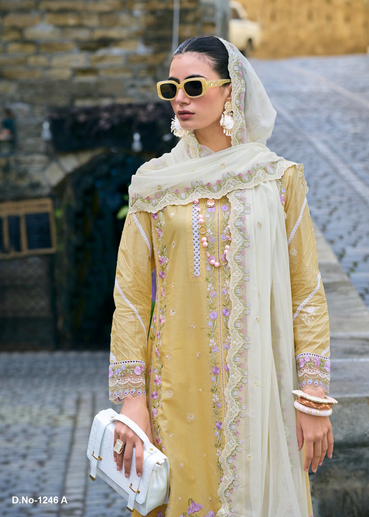 Rasheeda Lemon Full Work Pakistani Suit