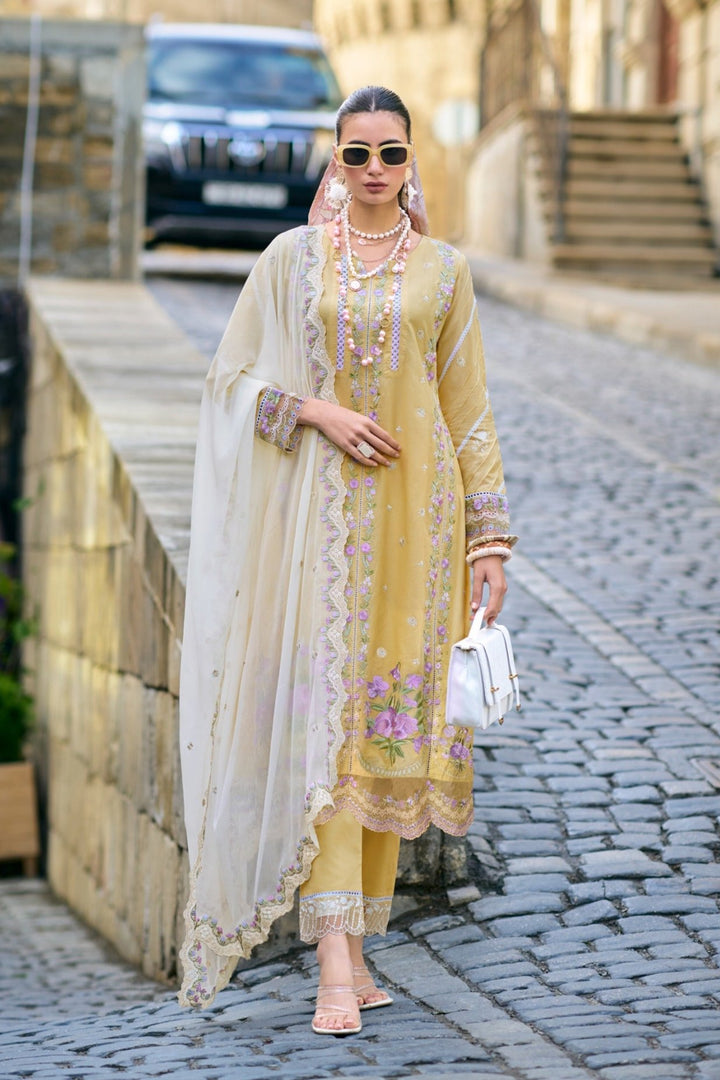 Rasheeda Lemon Full Work Pakistani Suit