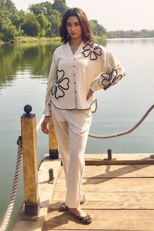 Wespret indi embroidery cotton co-ord set