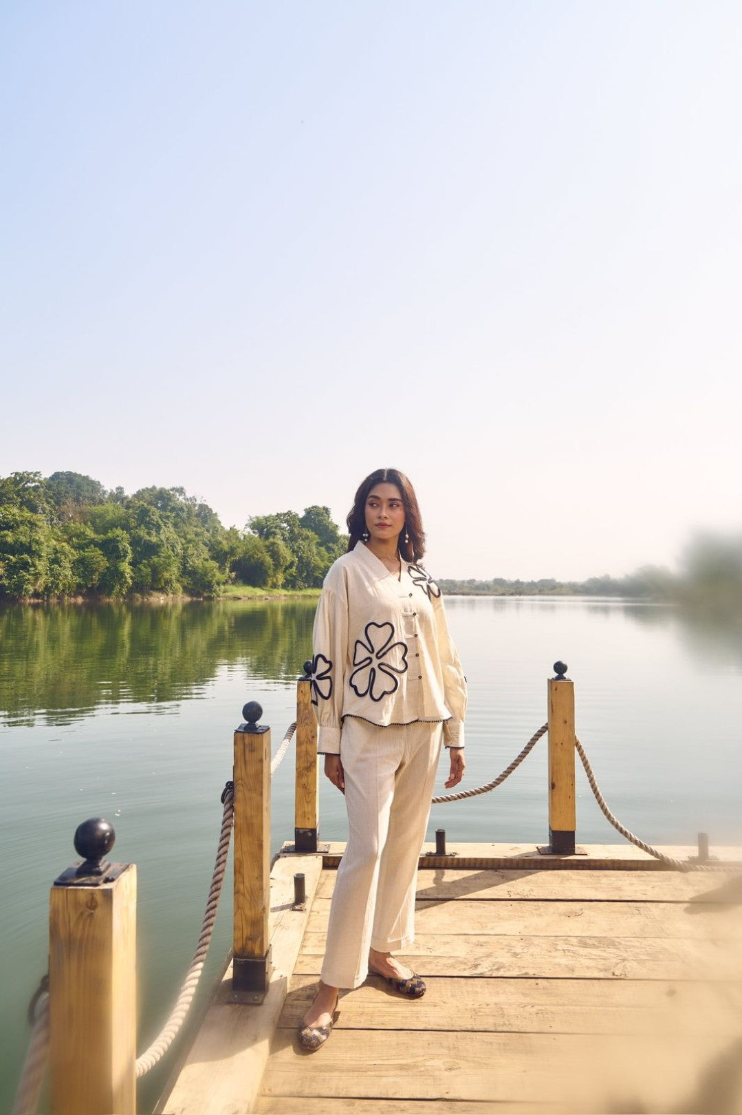 Wespret indi embroidery cotton co-ord set