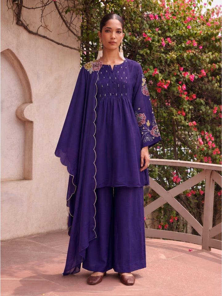 Sangini Tyrian Embroidery Work Suit set