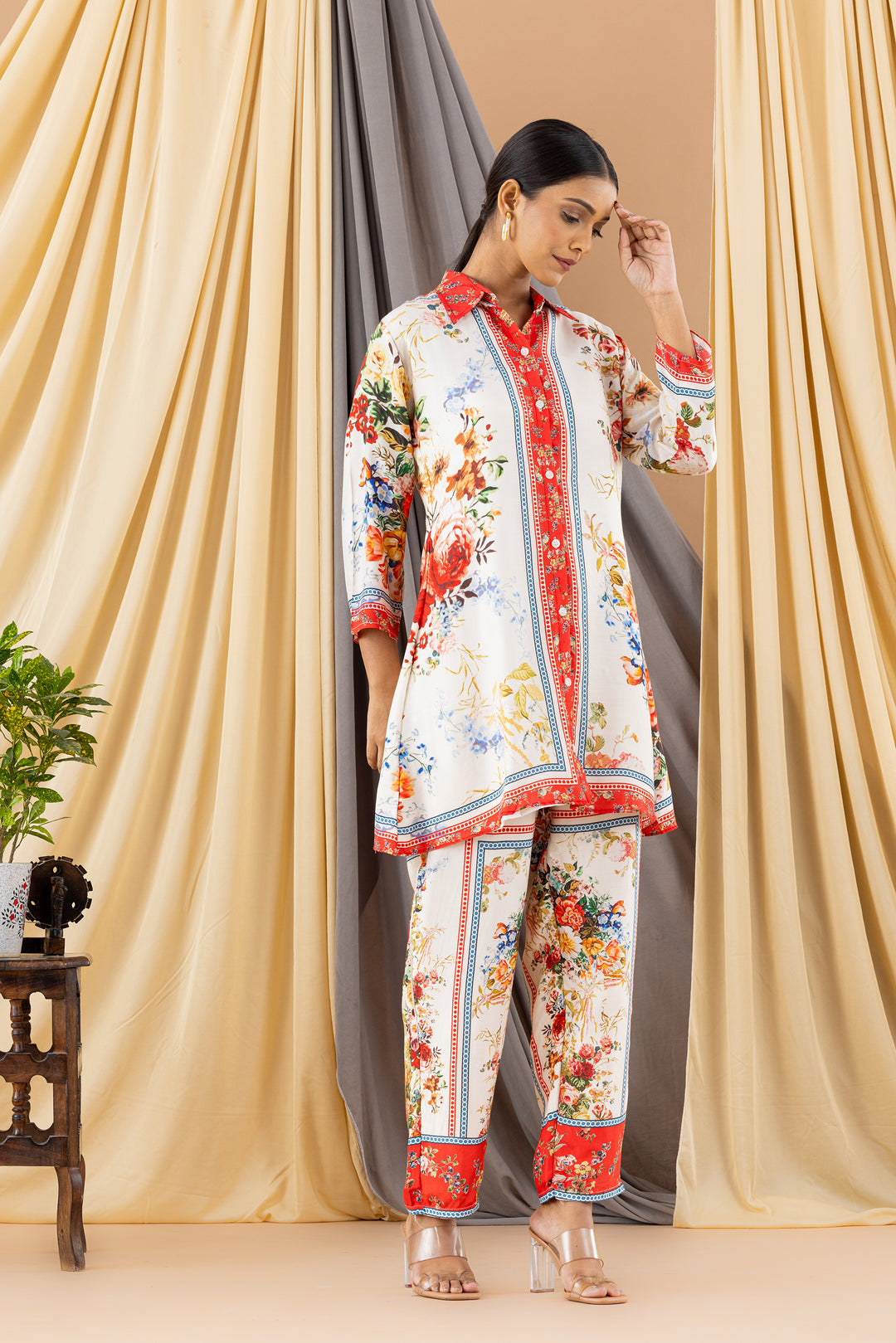 Sheenam Muslin Floral Co-ord Set