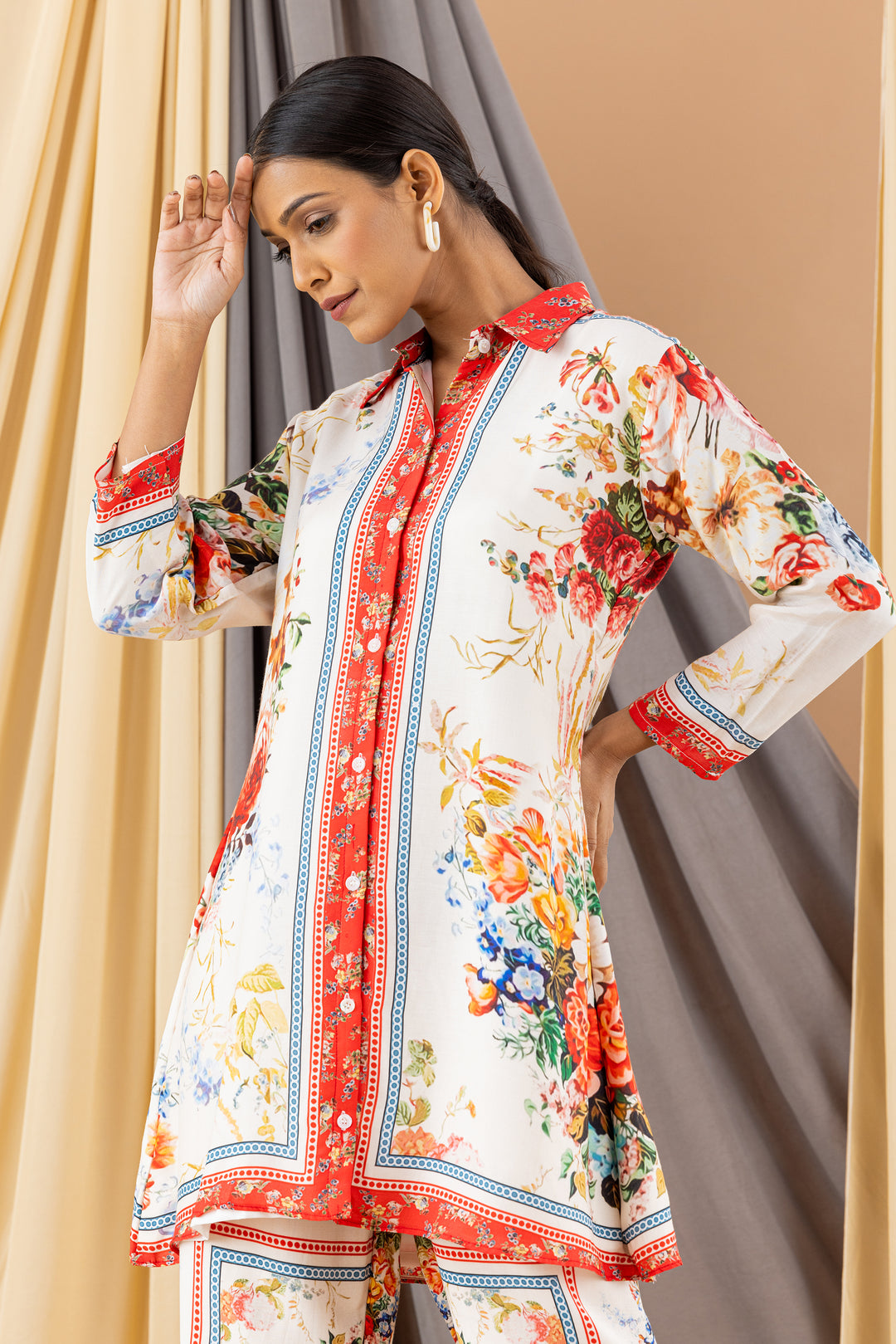 Sheenam Muslin Floral Co-ord Set