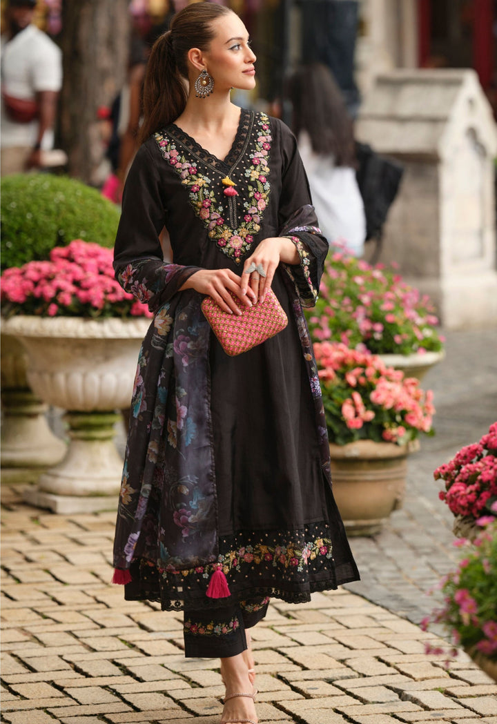 MEHER Onyx Pakistani Full Work Suit Set