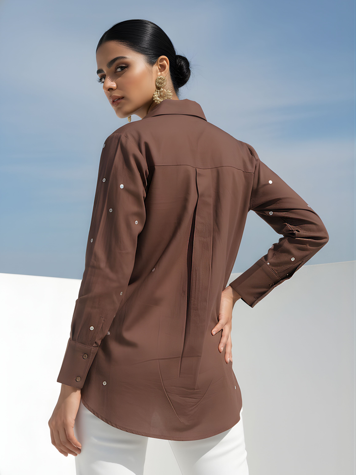 Ivanka Hazel Embrodiery Cotton Shirt