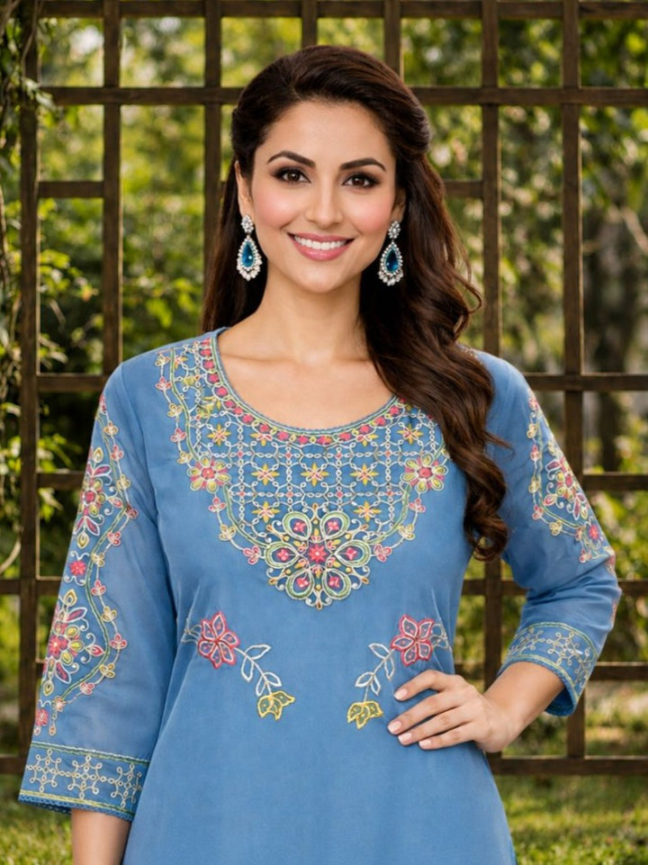 Yami Cadet Embroidered Suit Set