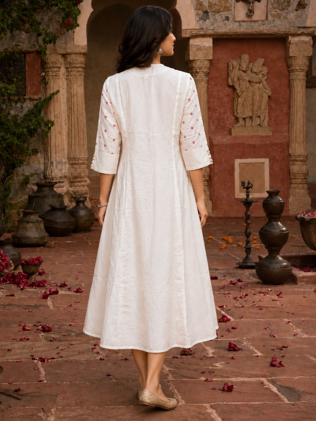2 piece embroidered dress 2 Piece - Embroidered Suit - KFE25-169