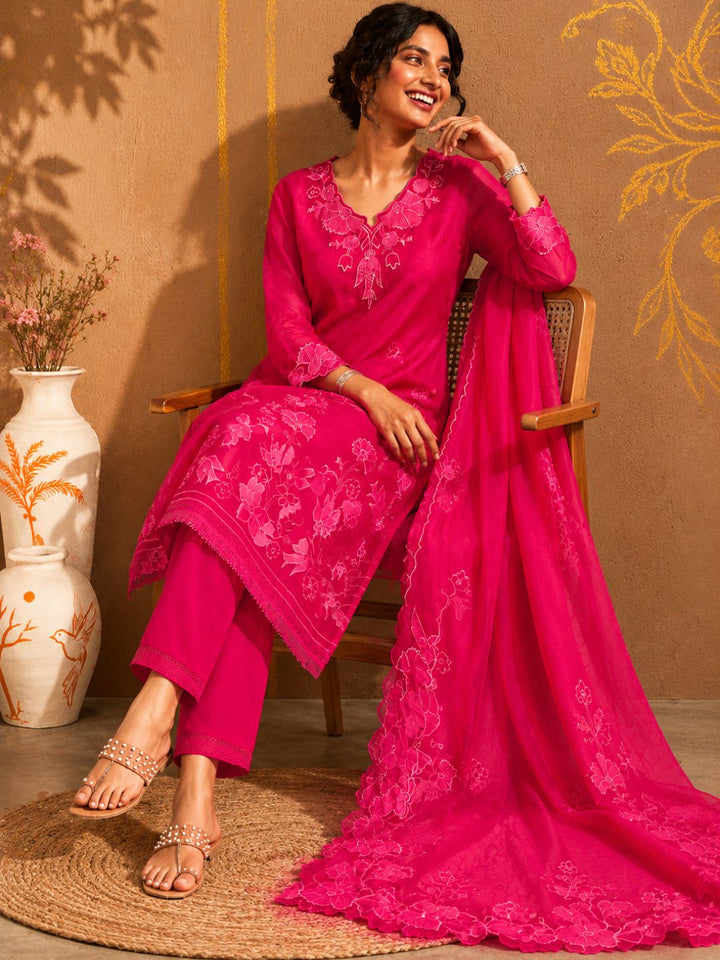 Bushra Taffy Lawn Full Work Suit Set
