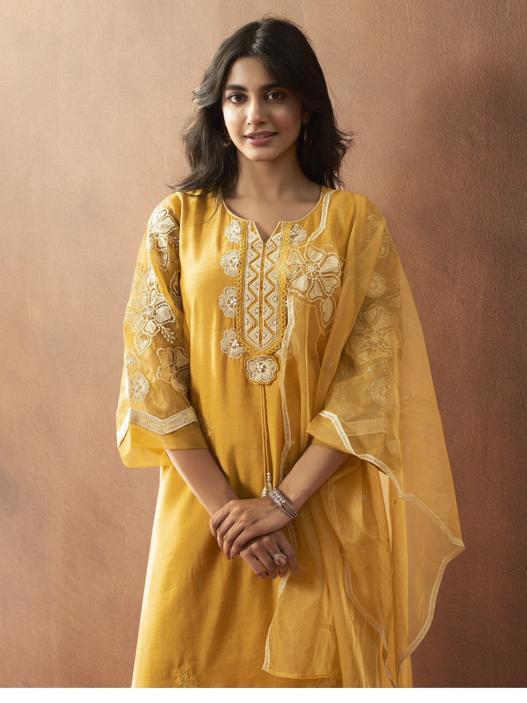 BUSHRA AMBER Lawn FULL WORK SUIT SET