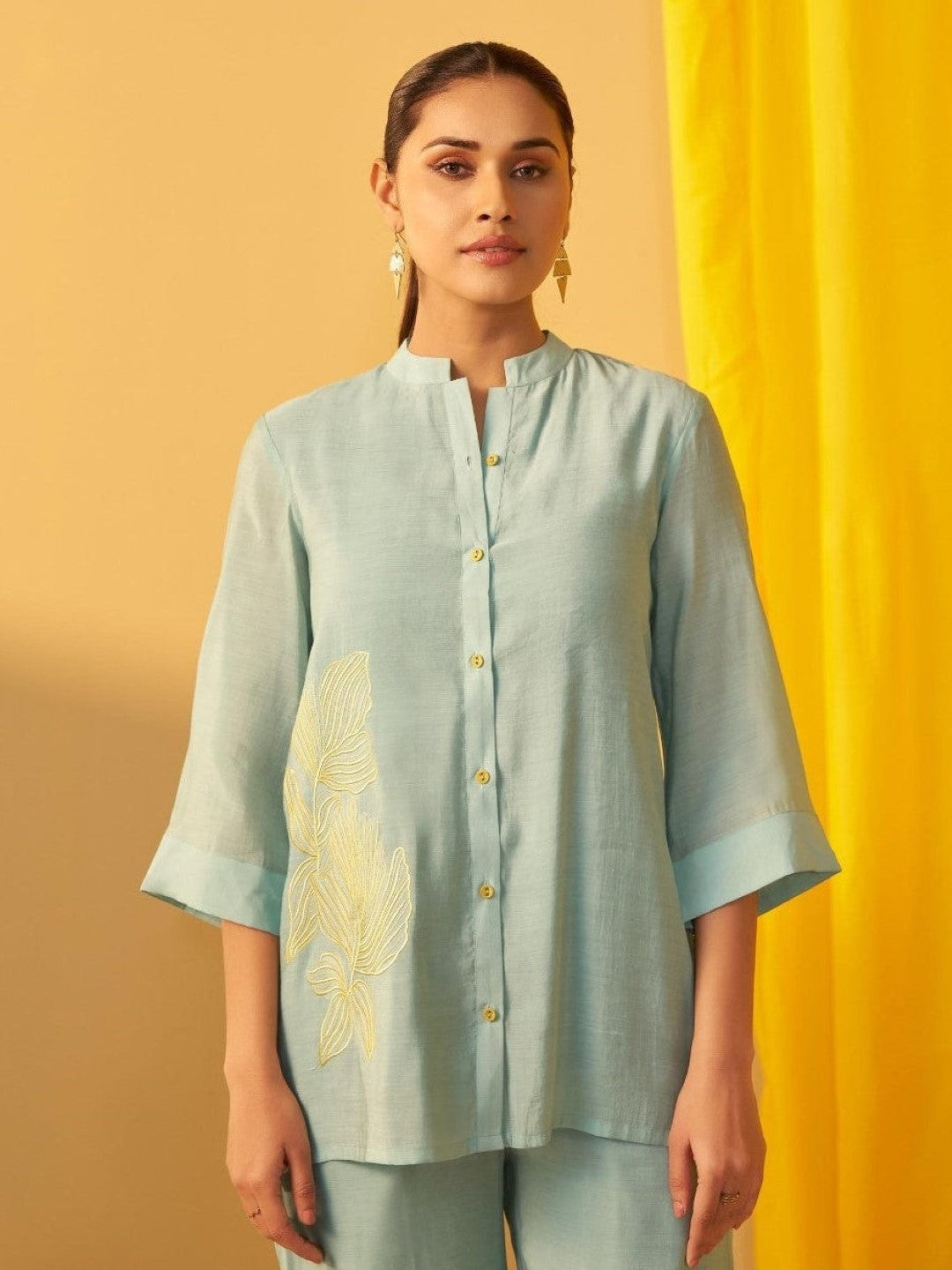 Tisca Sky Applique Co-ord Set