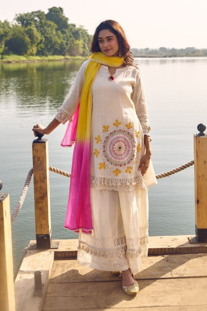 Wespret Merino Embroidery Suit Set