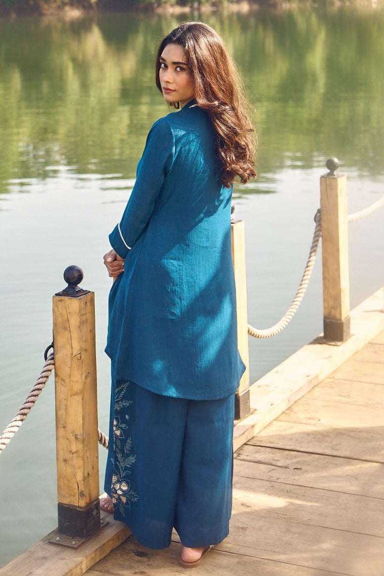 Wespret cobalt embroidery co-ord set