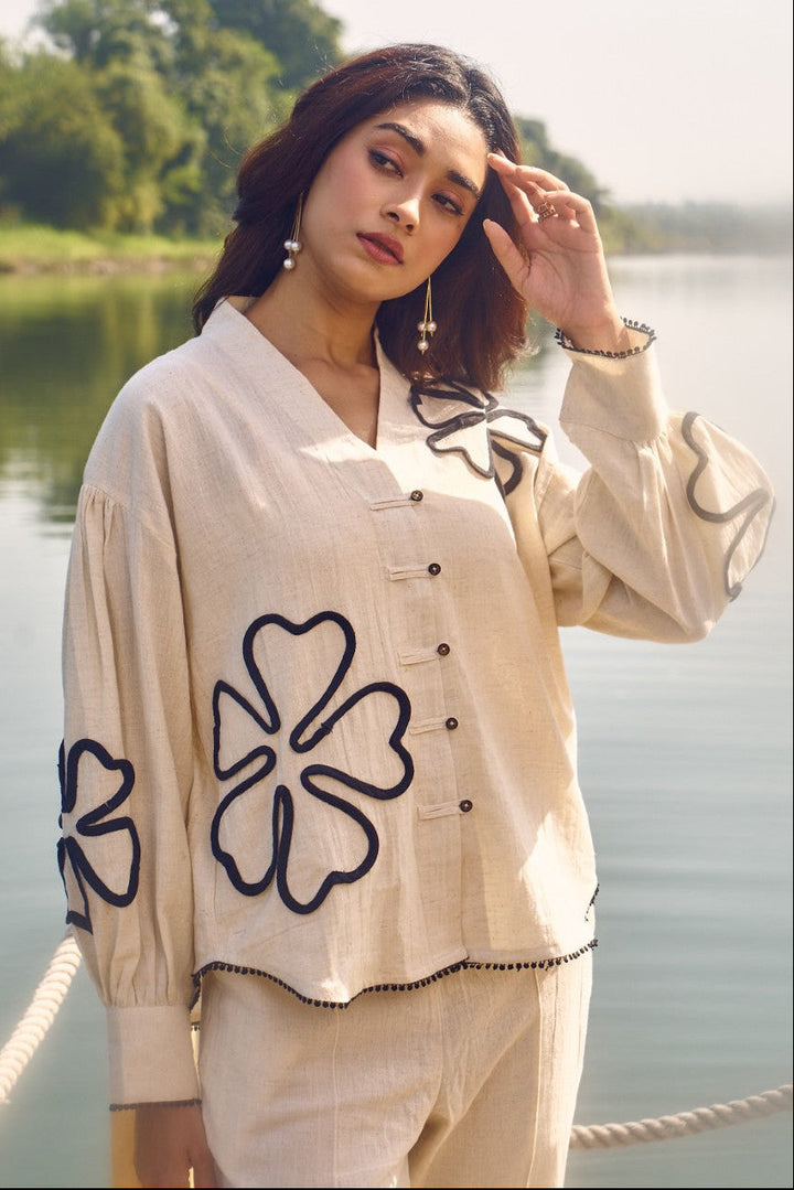 Wespret indi embroidery cotton co-ord set