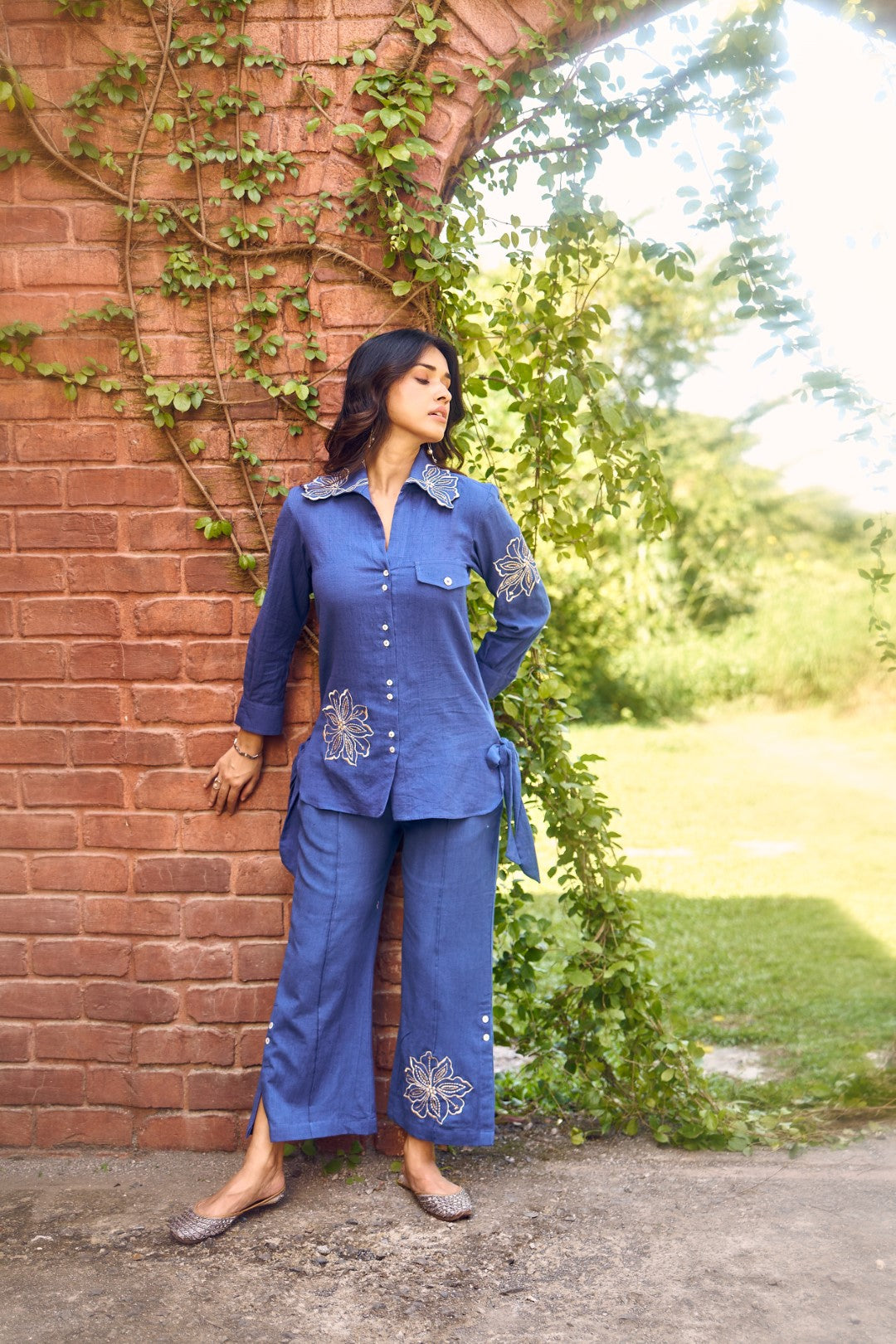 Wespret persian embroidery cotton co-ord set