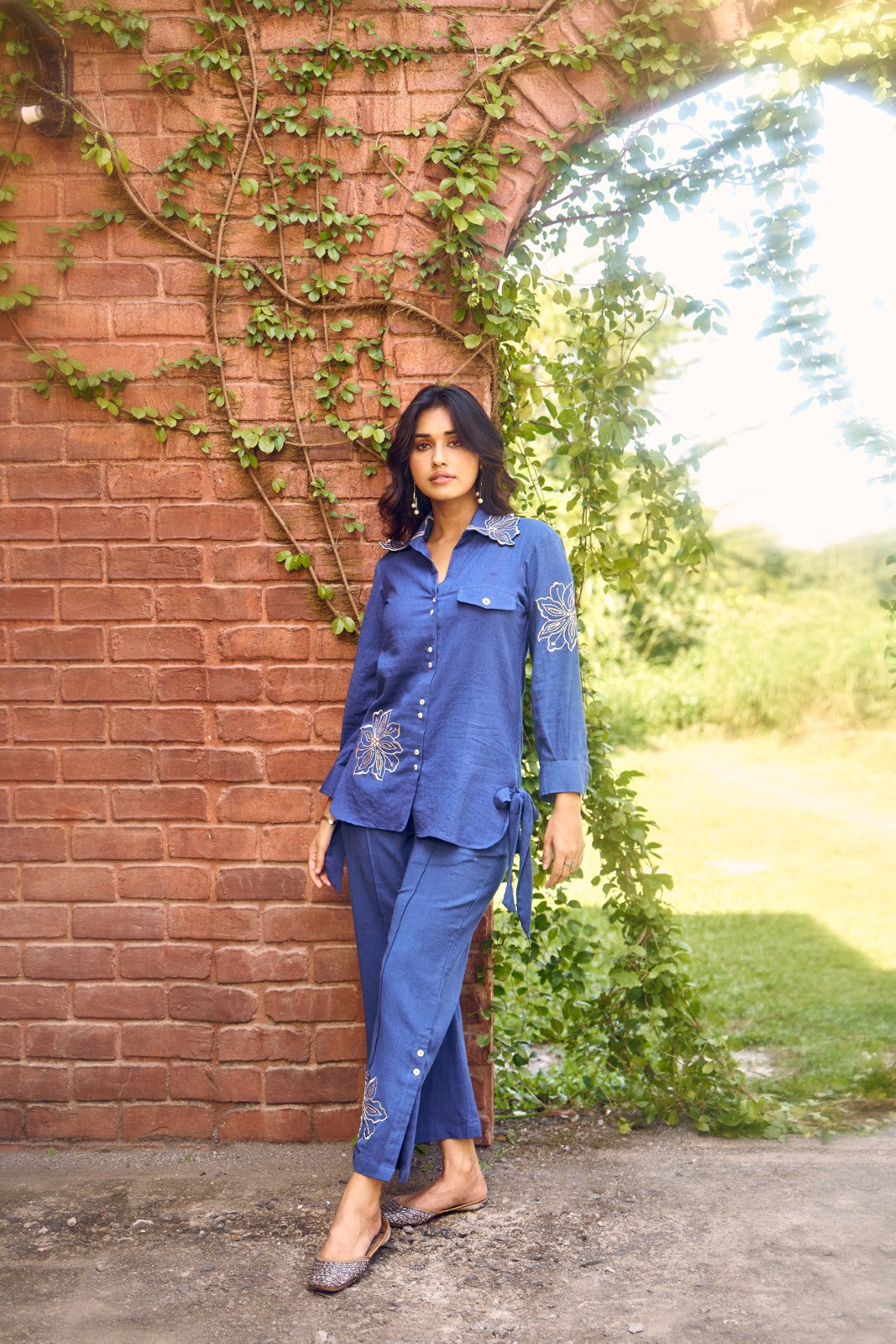 Wespret persian embroidery cotton co-ord set