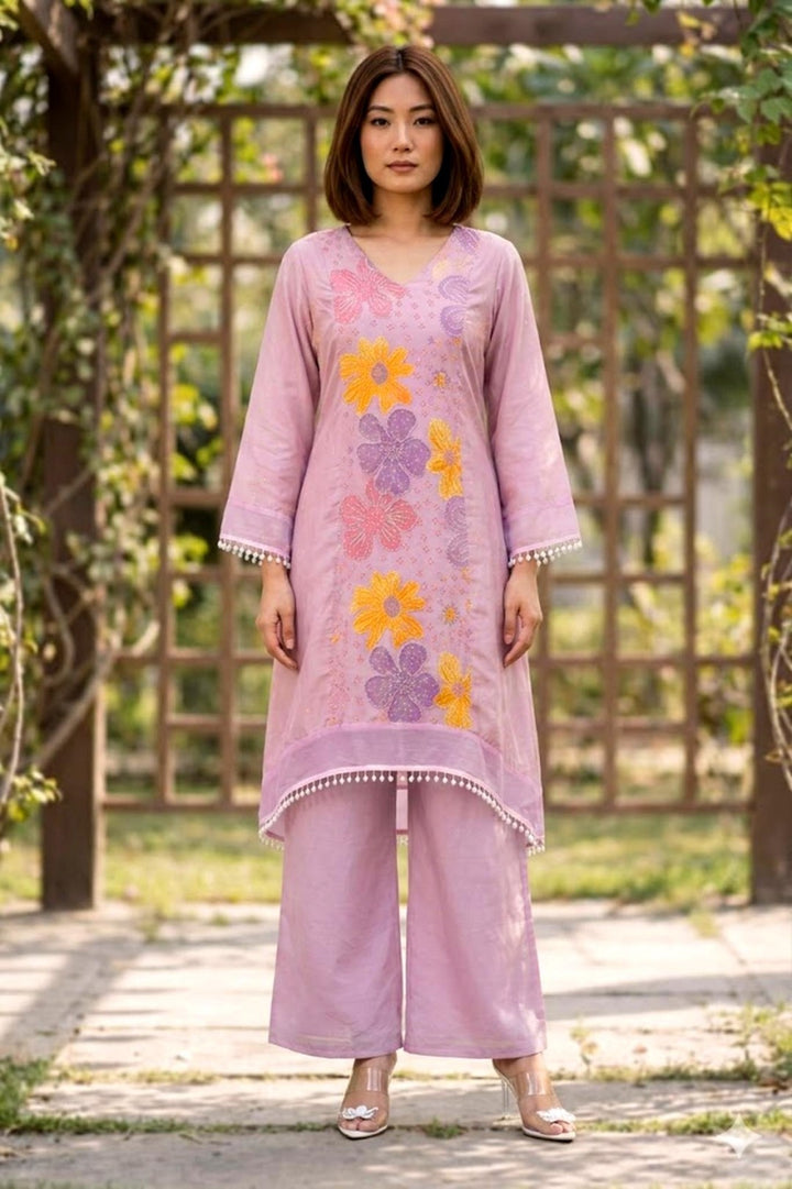 Gaurisha Lavender Printed Co-ord Set