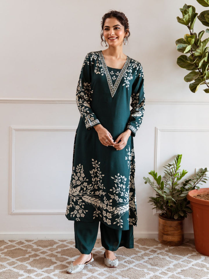 Aruna Shamrock Kurta Pant Set