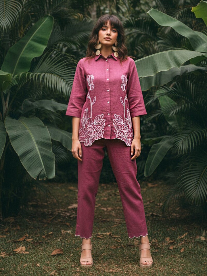 Ivanka taffy embroidery Cotton co-ord set