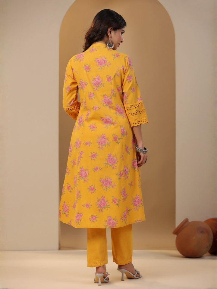 Rachna Sunshine Printed CottonKurta Pant Set