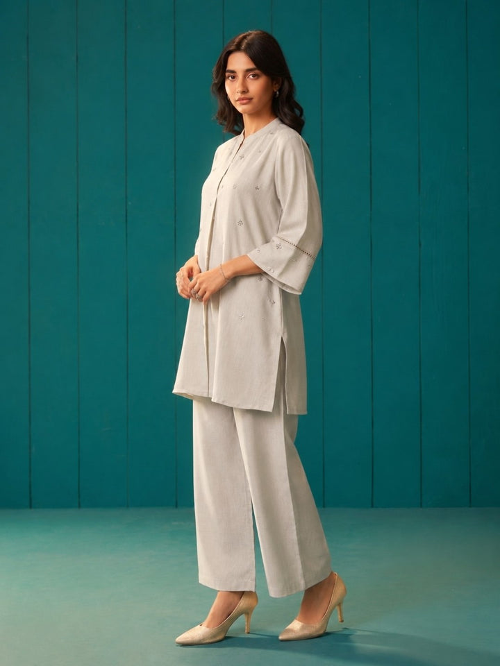Itrh Vanila cotton linen co-ord set