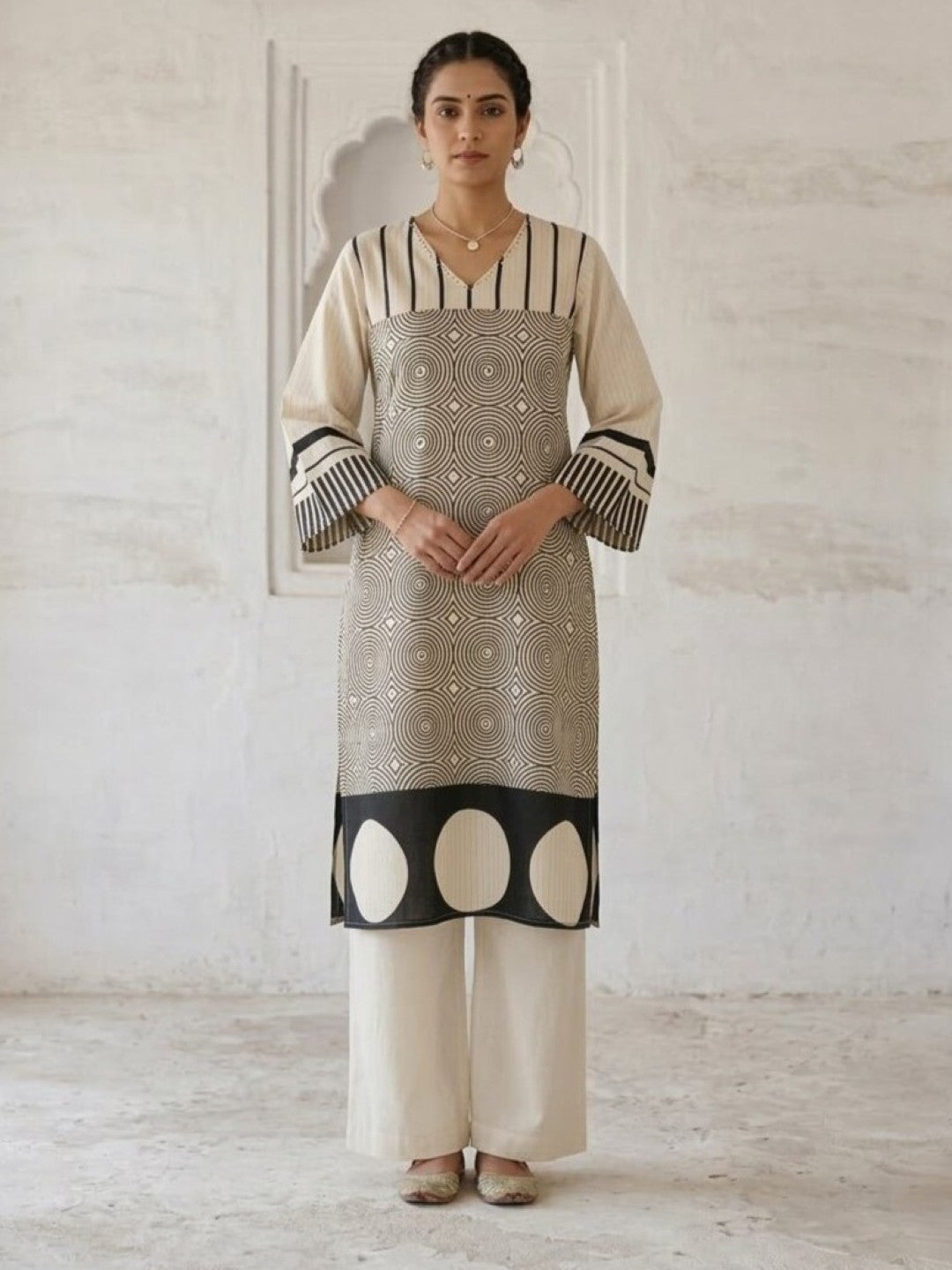 Swades mono cotton kurta pant set