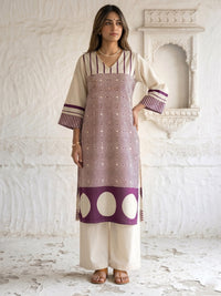 Swades thistle cotton kurta pant set