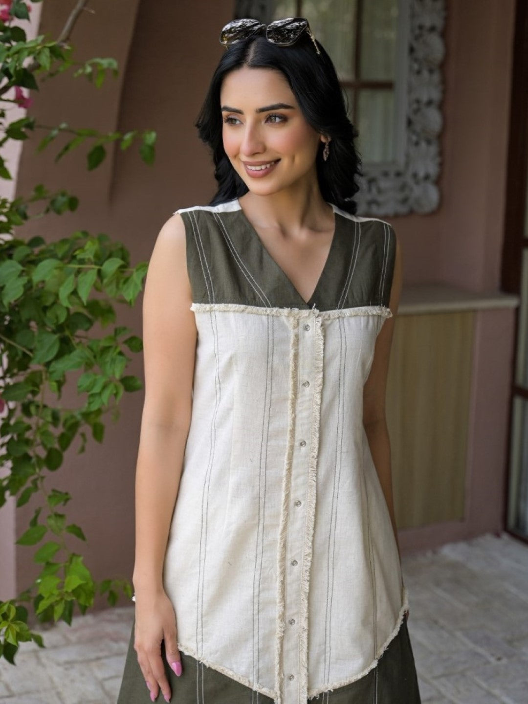 Tatva Dijon Cotton Kurta Pant Set