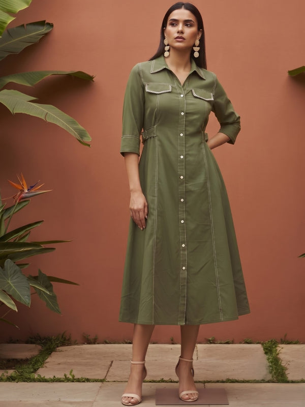 Ivanka Luner cotton dress