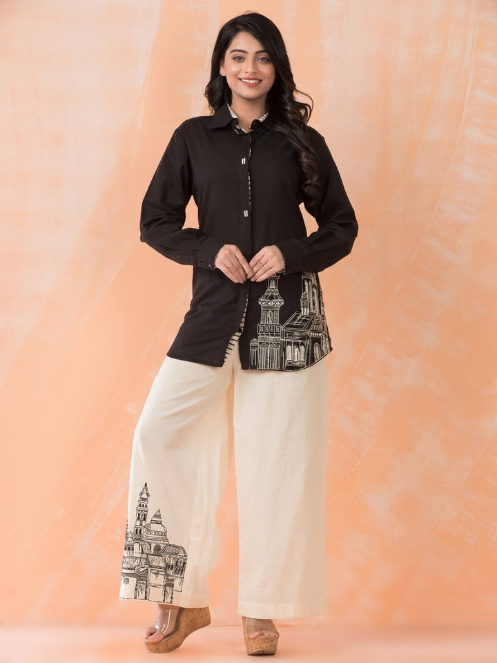 Niharika Monochrome Embroidery Co-ord Set