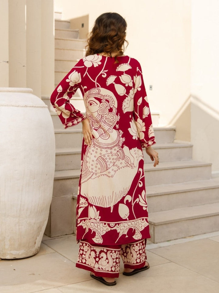 Karen persian cotton kurta pant set