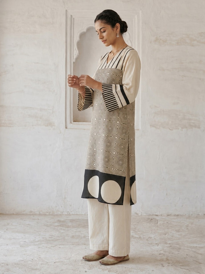 Swades mono cotton kurta pant set