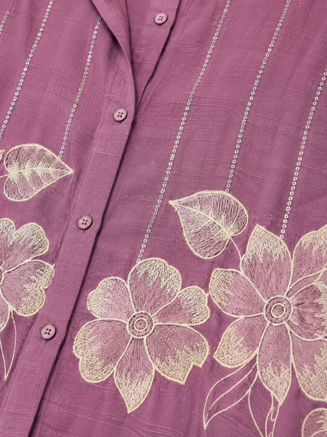 Darika Orchid Embroidery Co-ord Set
