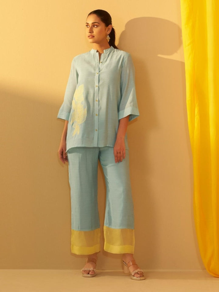 Tisca Sky Applique Co-ord Set