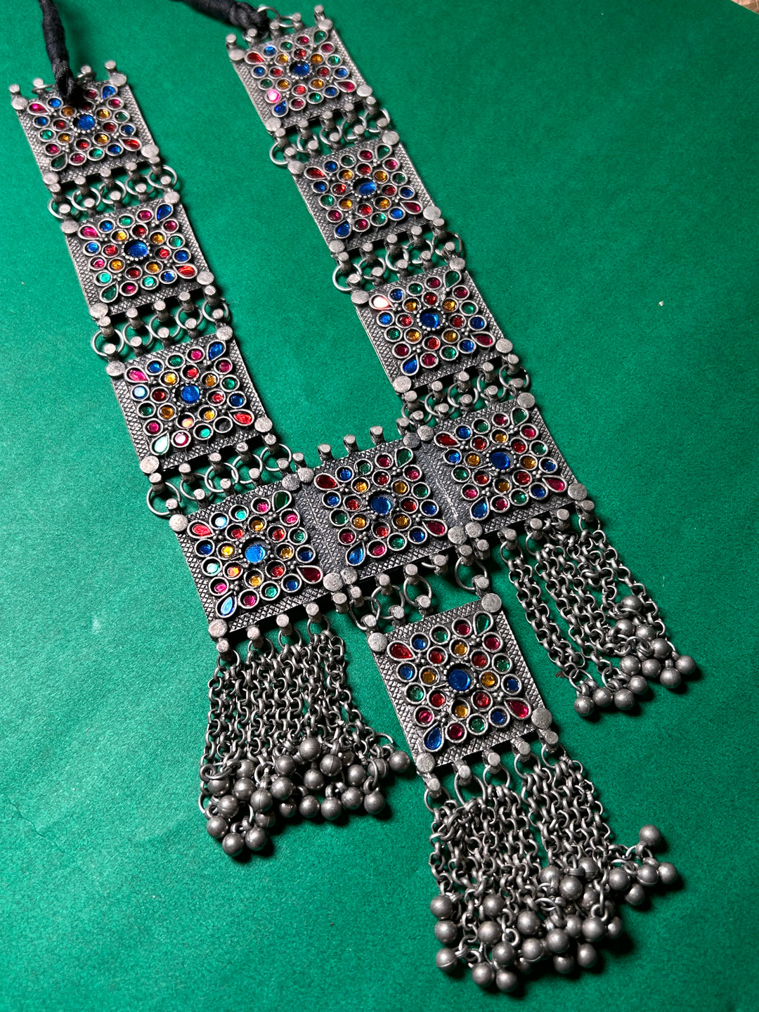 Antara Oxidised necklace set