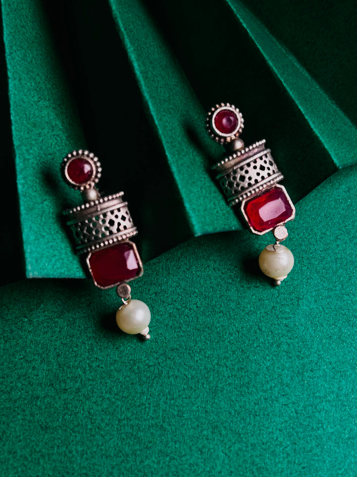 Antara Oxidised necklace set