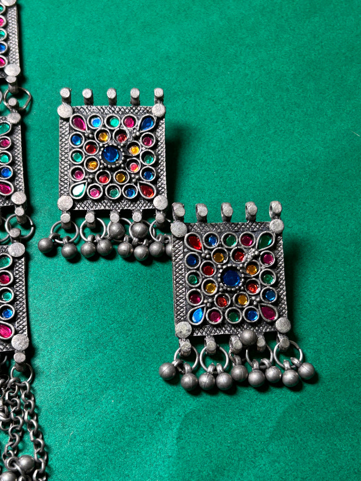 Antara Oxidised necklace set