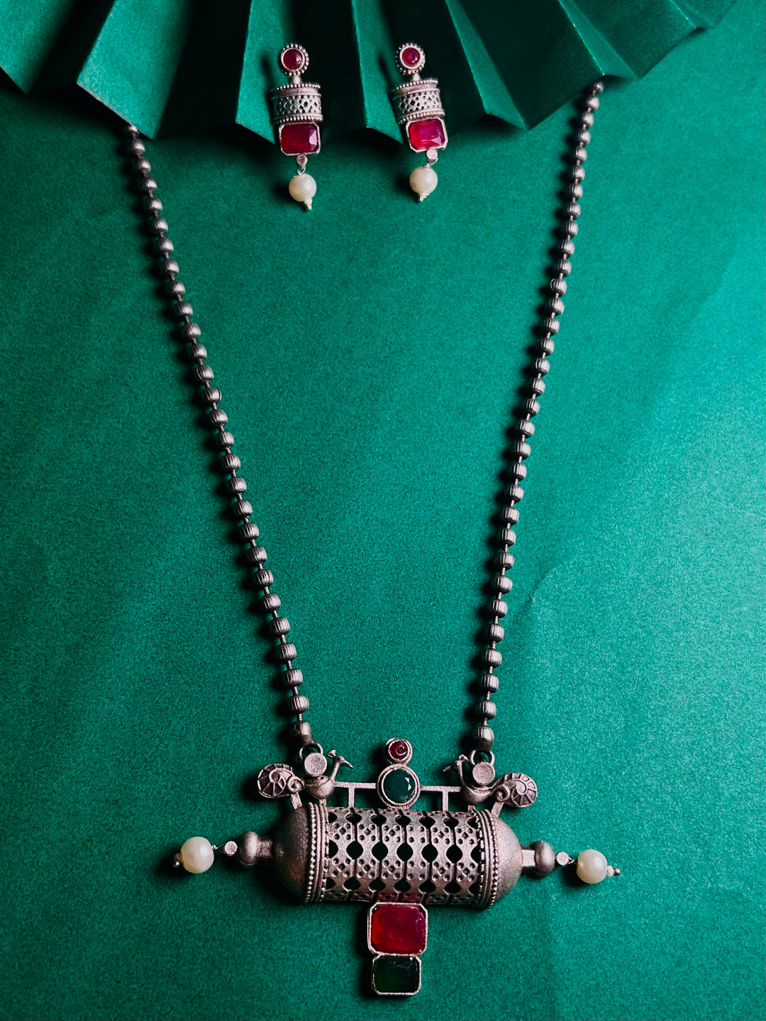 Antara Oxidised necklace set