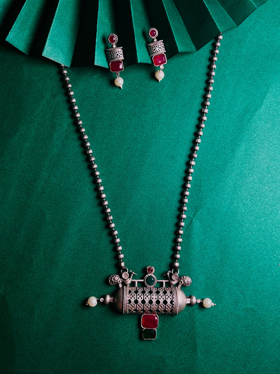 Antara Oxidised necklace set