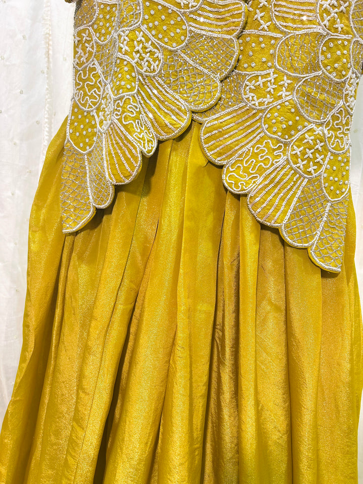 Rasa Sunshine Handwork Luxury Fusion Wear Gown